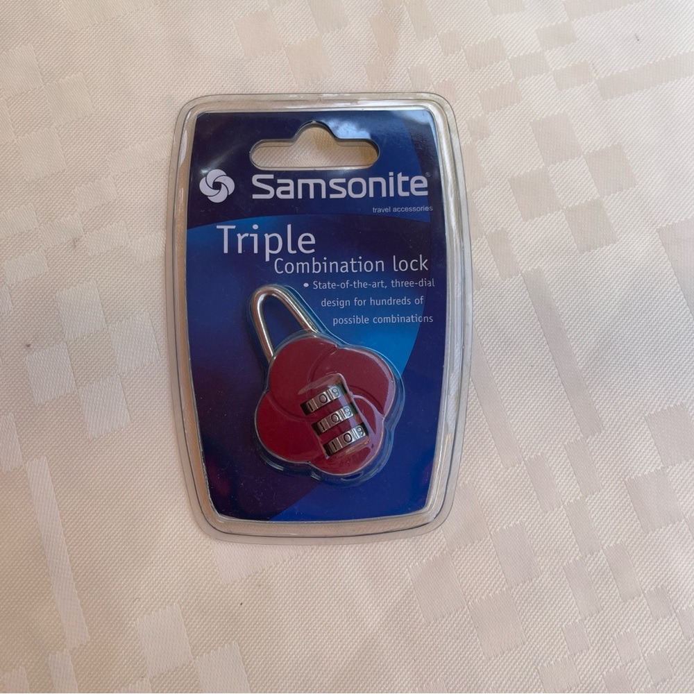 Samsonite Triple Combination Lock NEW
